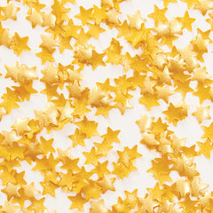 Wilton edible gold star sprinkles on cookies create eye-catching decorations.