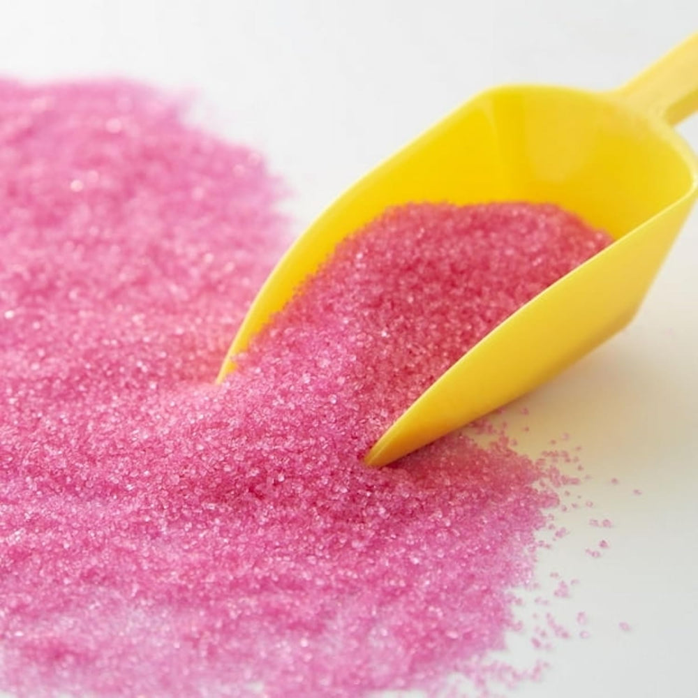 Wilton Pink Spring Sugar enhances cupcakes with easy, mess-free accents.