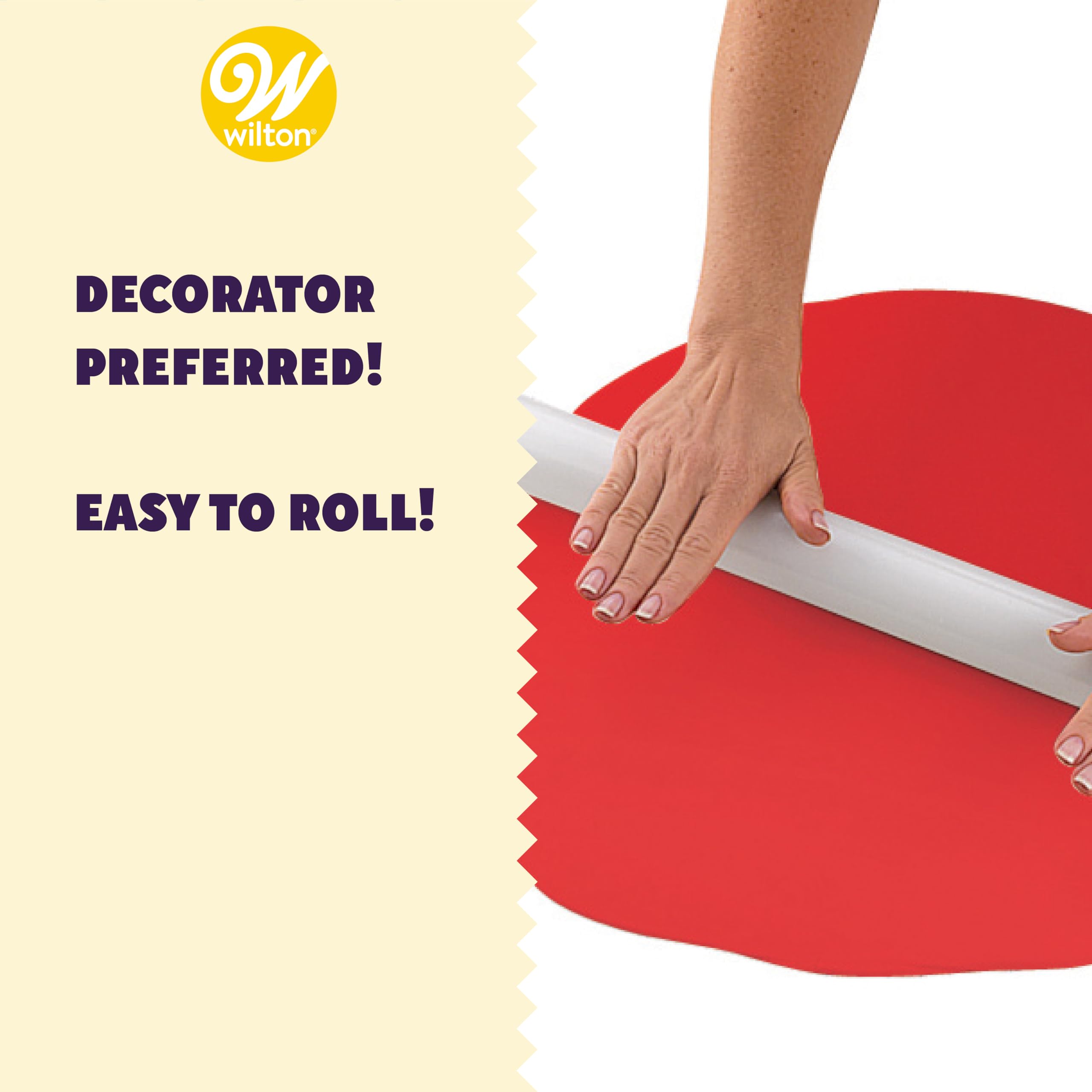 Cut-out shapes crafted from Wilton red fondant for decorations.