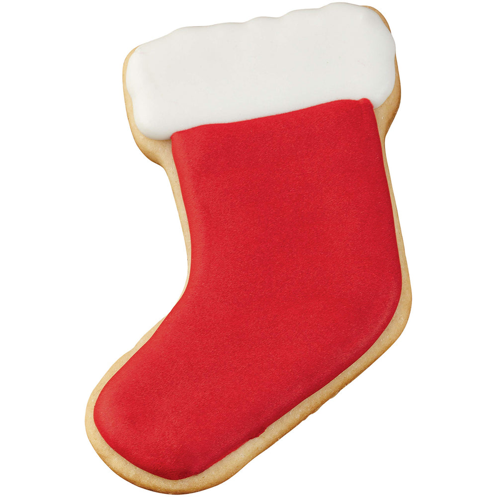Wilton red icing showing a gift-ready package ideal for gifting decorated cookies