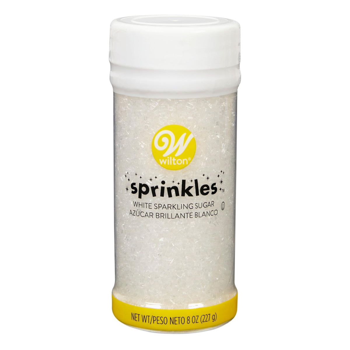 Wilton sparkling sugar 8 oz jar adds subtle shimmer to cookies and cupcakes.