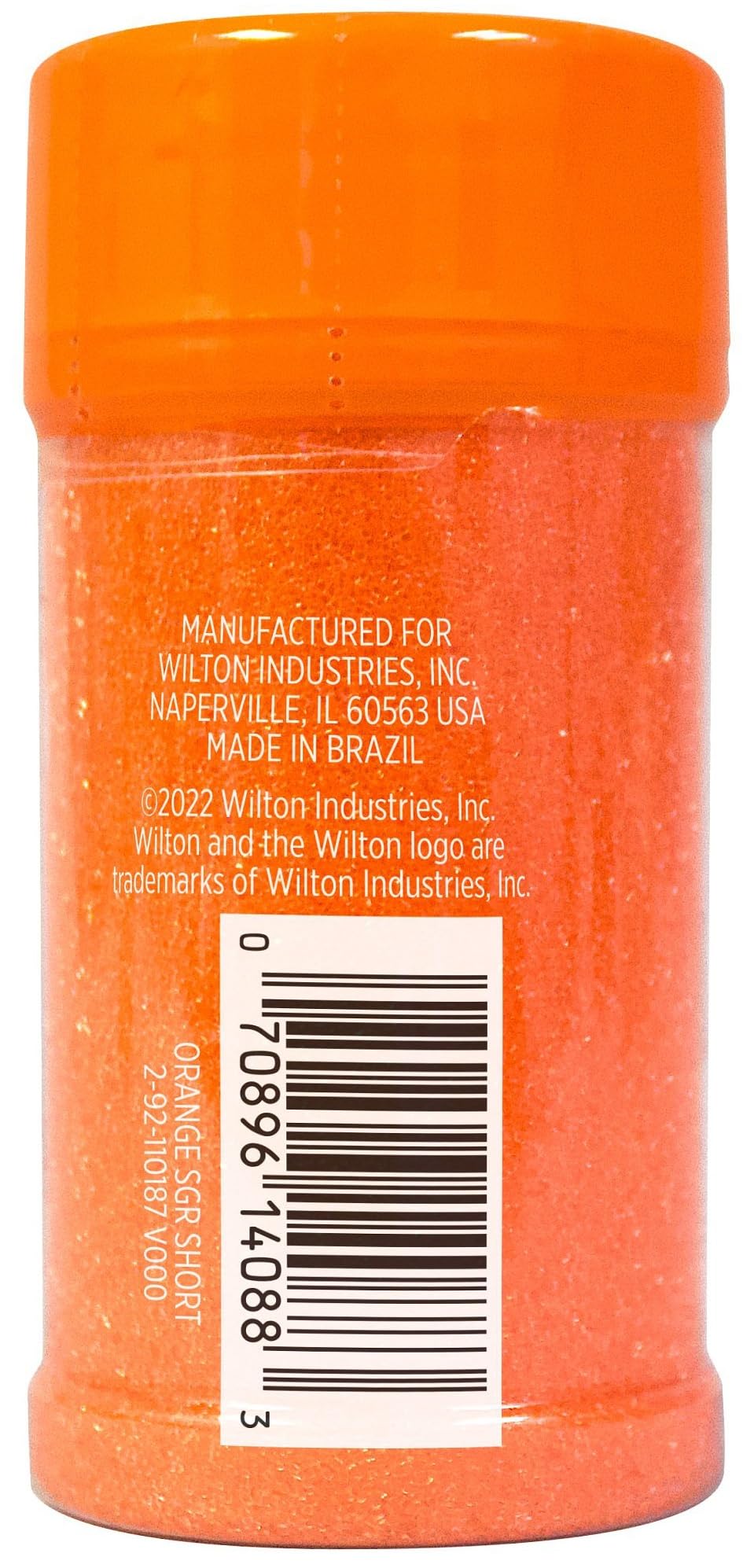 Wilton Sparkling Sugar Orange cookies sparkle with color