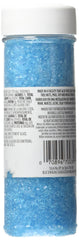 Wilton Sparkling Sugar Sprinkles on cupcake enhances color and shine.