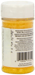 Wilton Sparkling Sugar yellow sprinkles pouring for quick decoration.