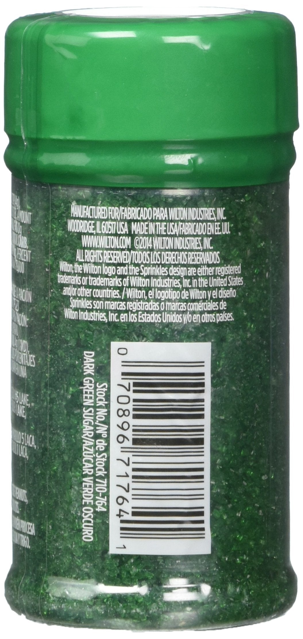 Wilton Sugar Sprinkles Dark Green dusting finish for desserts