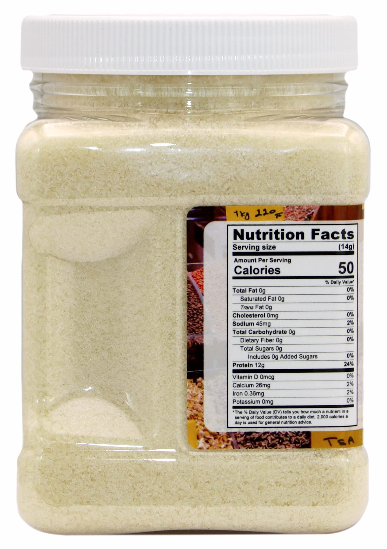 WinCrest Unflavored Gelatin dissolving in liquid to create smooth textures.
