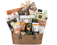 Wine Country Gift Baskets Gourmet Choice Basket cover highlights premium gift packaging