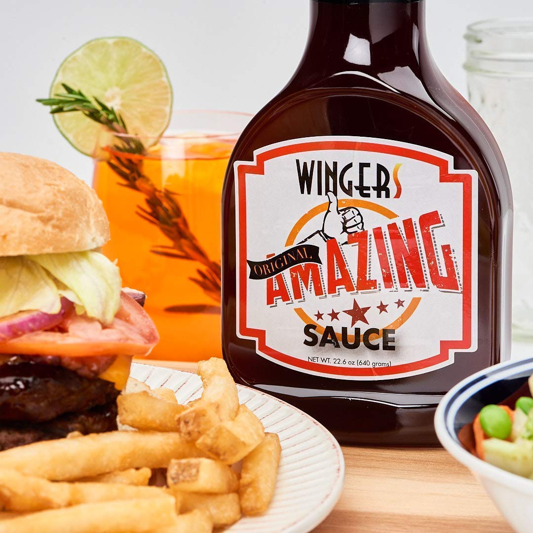 Gluten-free and vegan-friendly WINGERS sauce enhances meals without HFCS