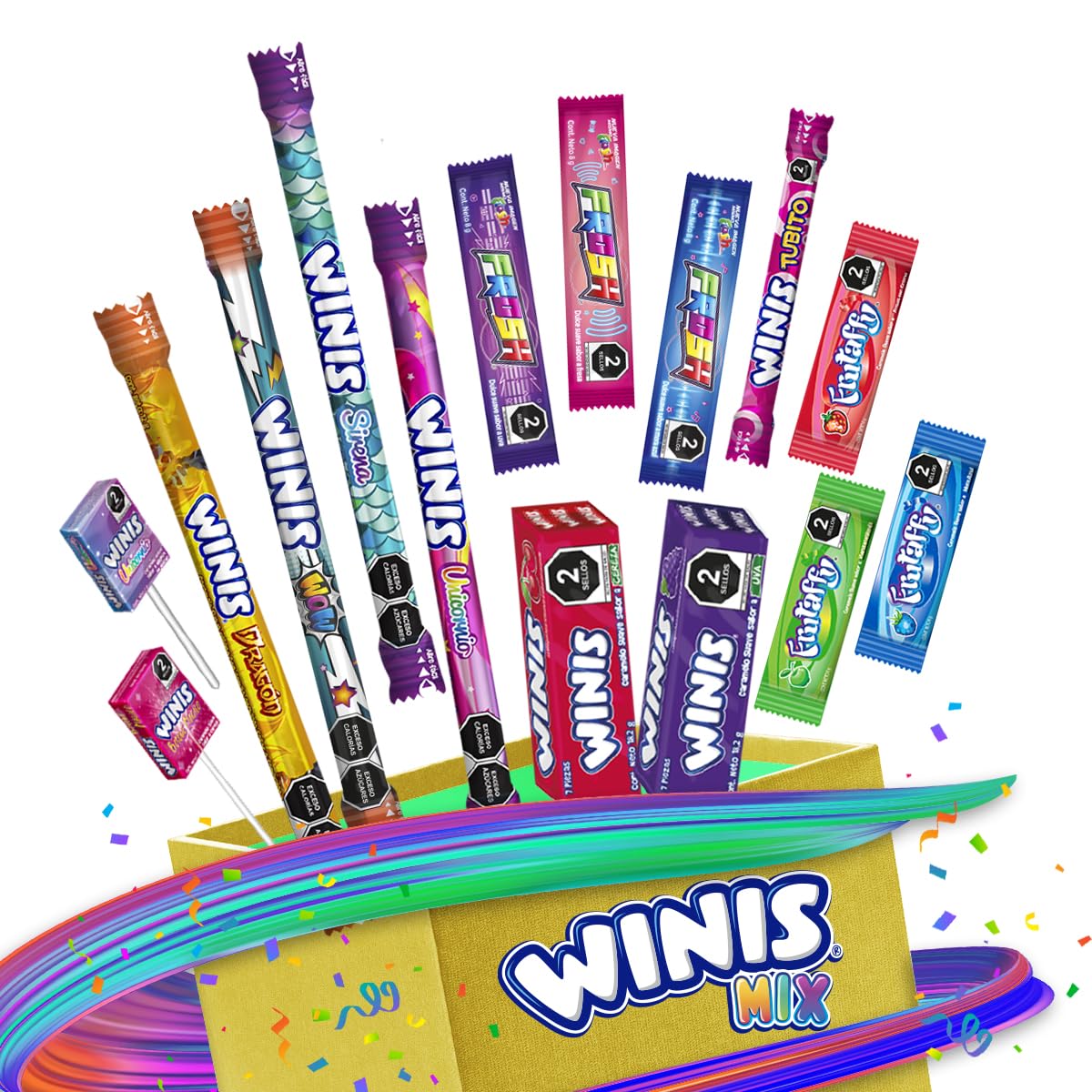 Winis hard candies in fruity flavors ideal for sharing and stocking up.