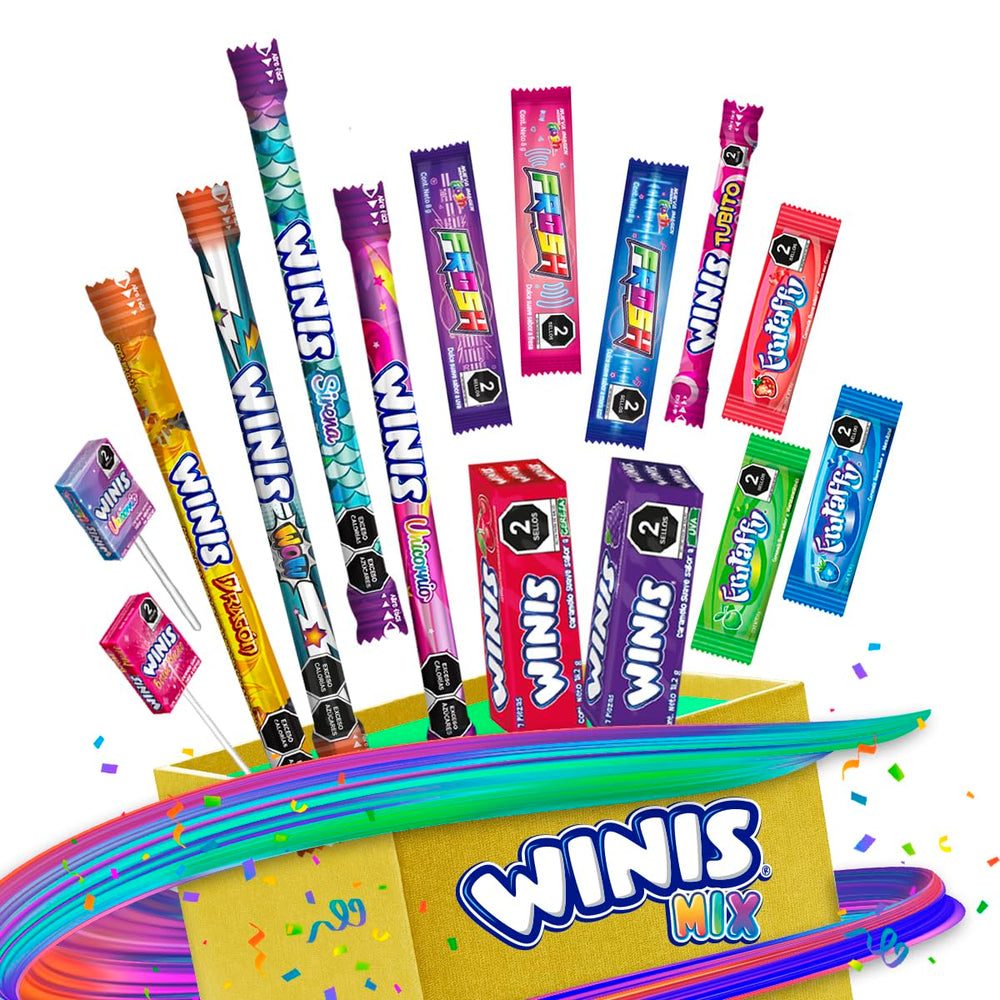 Winis hard candies in fruity flavors ideal for sharing and stocking up.
