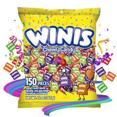 Closeup of Winis taffy showing soft texture and bright flavors
