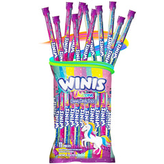 Winis Unicorn flavor variety collection image showcasing colorful chewy candies