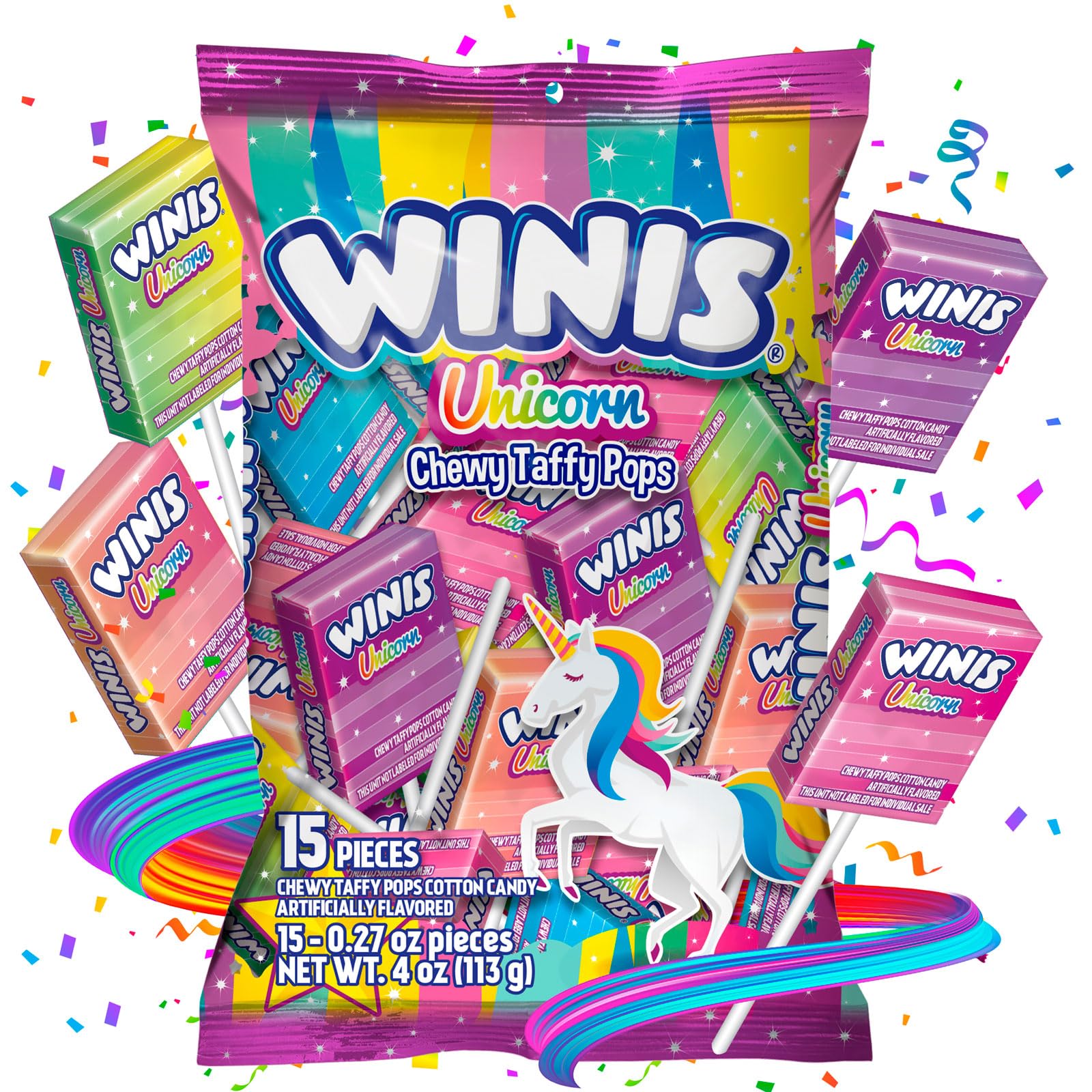 Kid-friendly Winis Unicorn candy option for family events