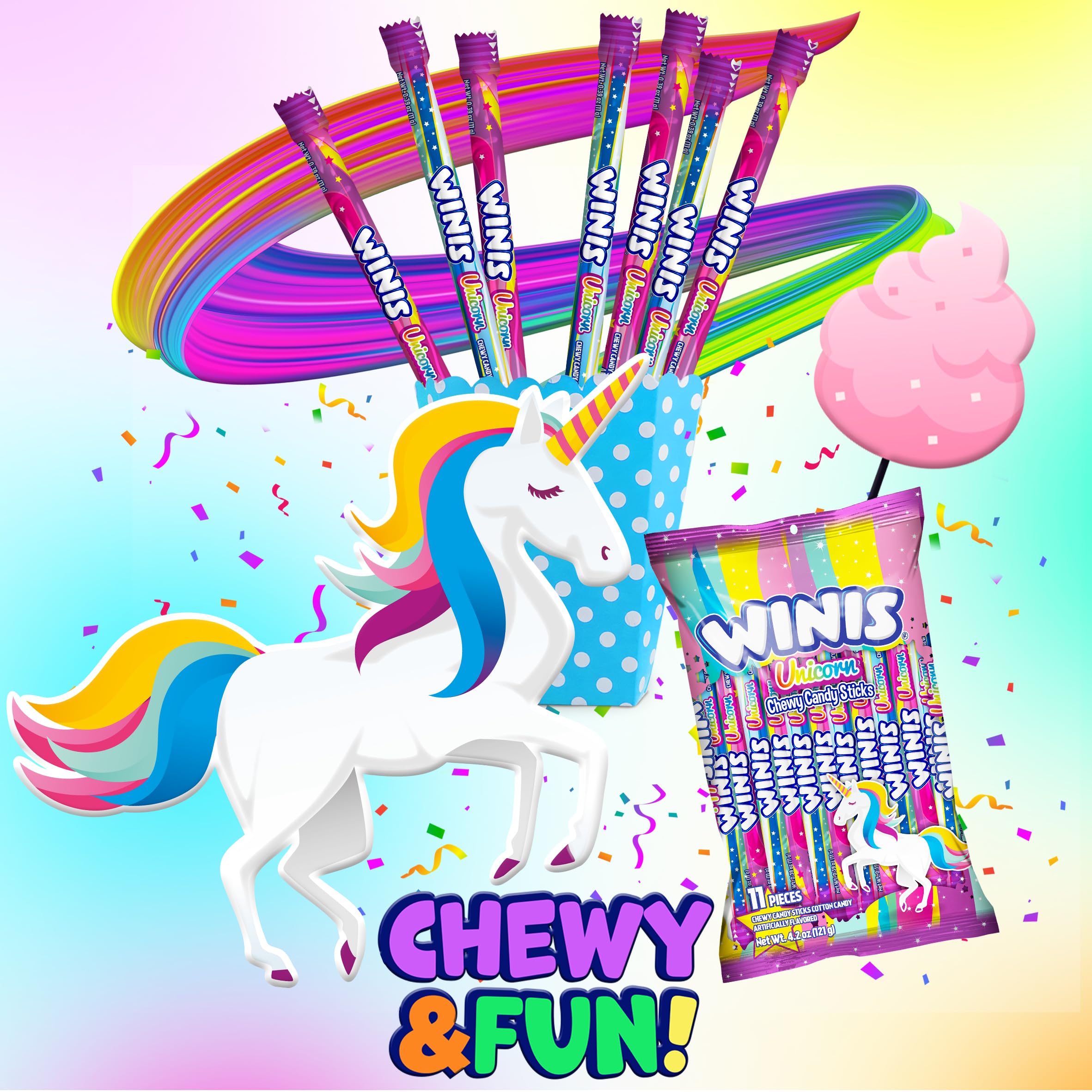 Winis Unicorn no nuts treat highlighting allergy-friendly confection