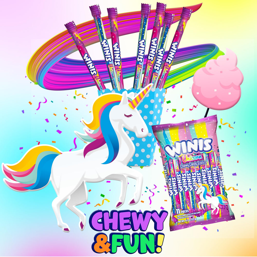 Winis Unicorn no nuts treat highlighting allergy-friendly confection