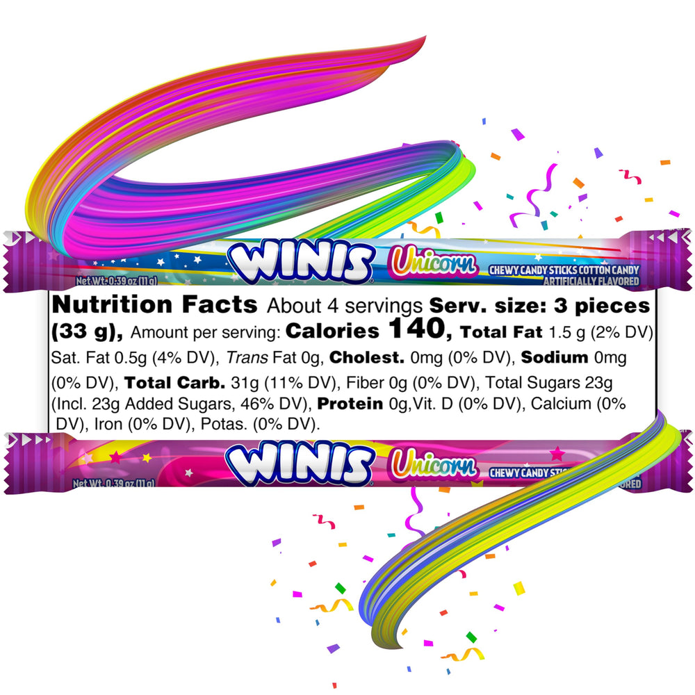 Winis Unicorn party gift candy suitable for celebrations