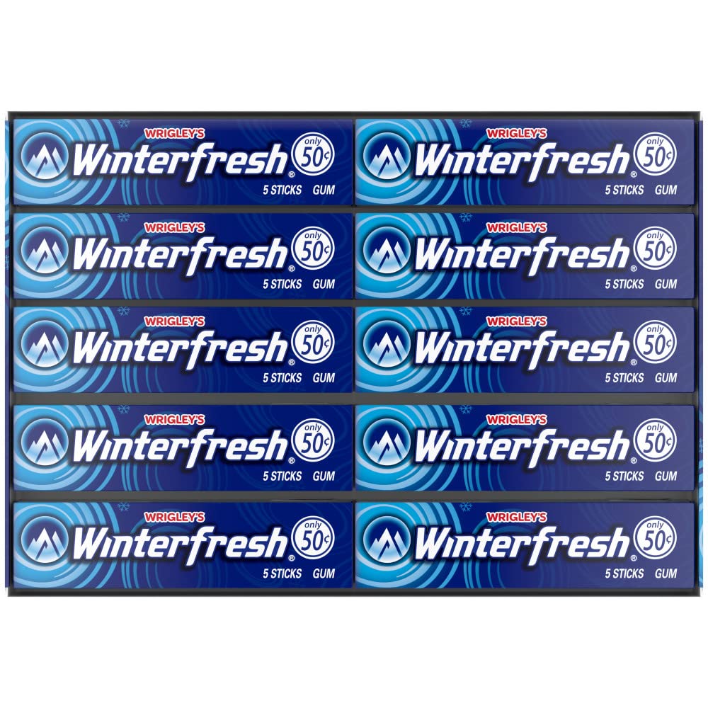 Winterfresh bulk pack on a shelf for easy, everyday mint freshness