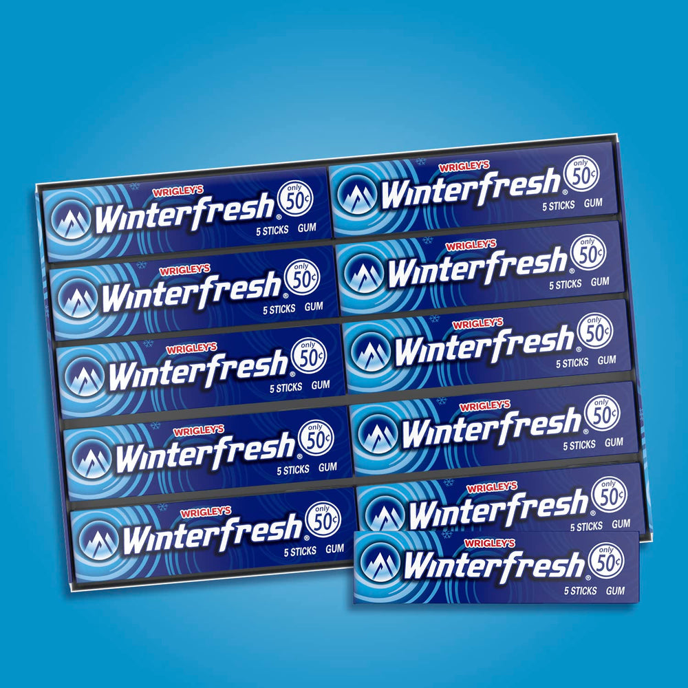 Car-pocket Winterfresh pack for breath refresh during commutes