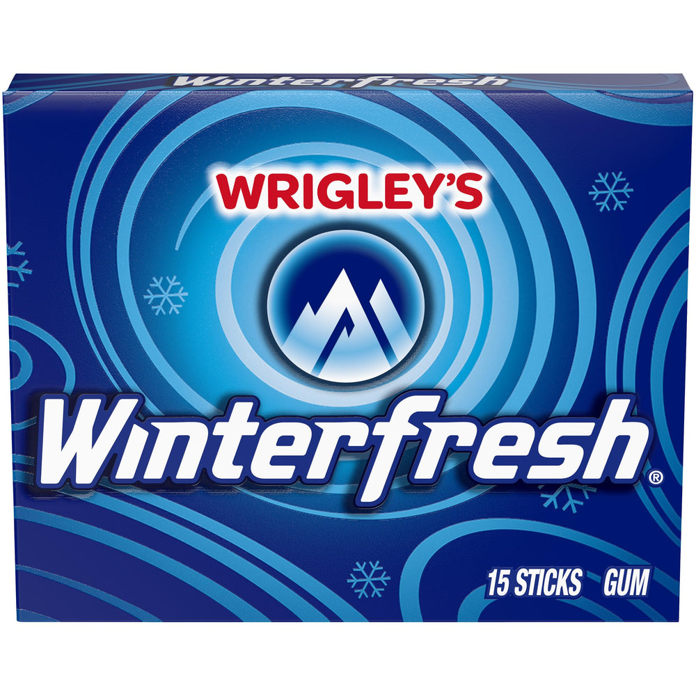 Winterfresh bubble gum sticks close-up, soft texture and flavorful chew.