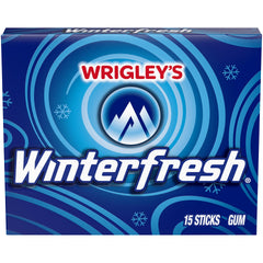 Winterfresh bubble gum sticks close-up, soft texture and flavorful chew.