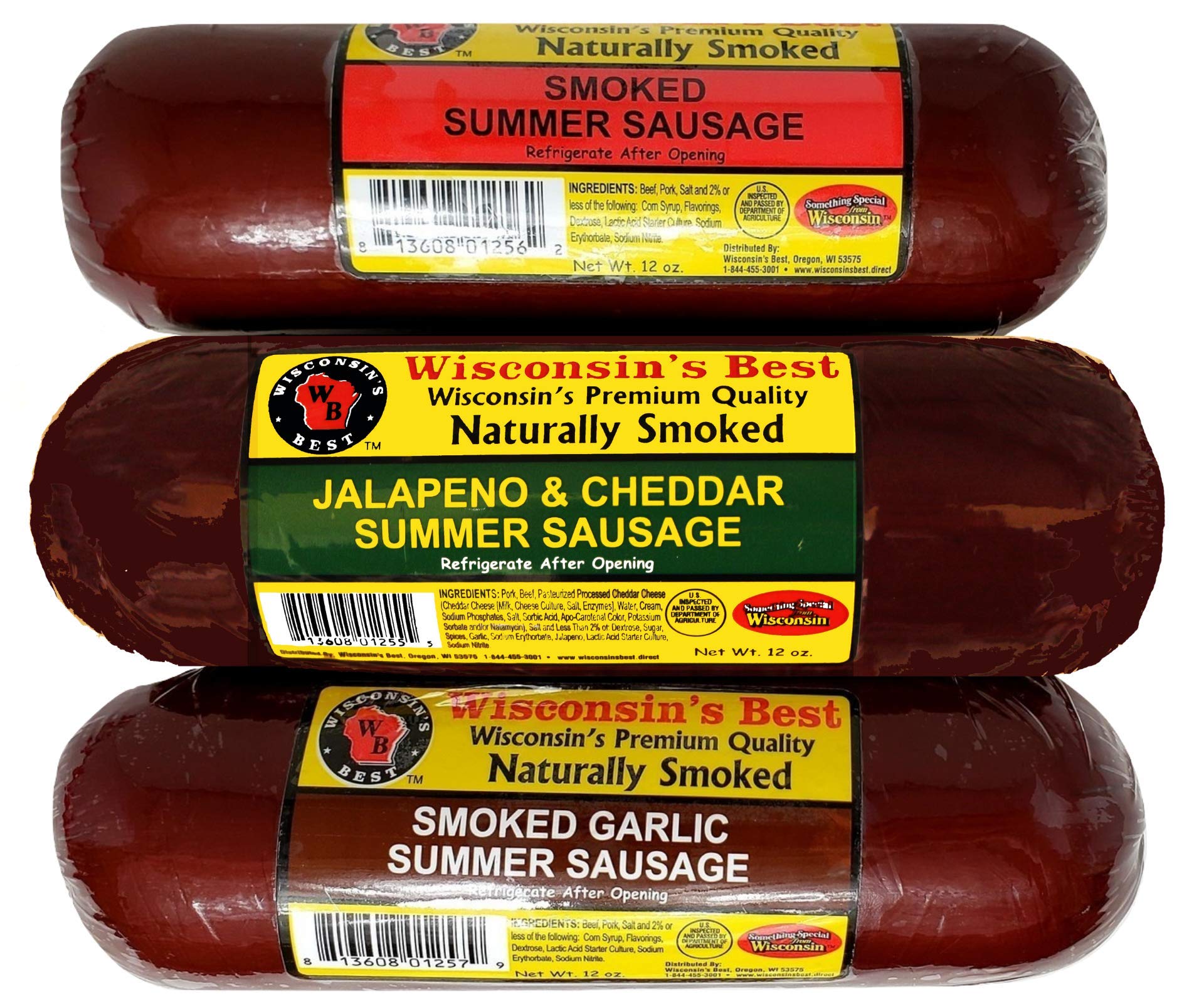 Wisconsin Cheese Company jalapeño cheddar sausage adds spicy kick to charcuterie.