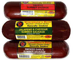 Wisconsin Cheese Company jalapeño cheddar sausage adds spicy kick to charcuterie.