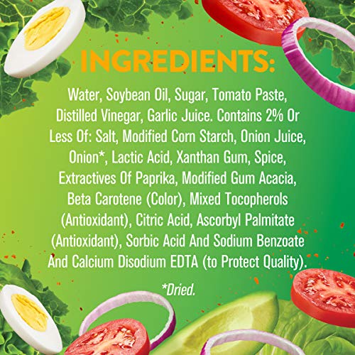 Wish-Bone Creamy French Dressing on a fresh green salad.