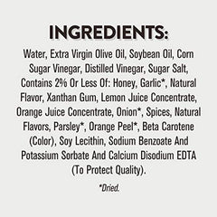 Wish-Bone extra virgin olive oil dressing close-up shows premium oil.