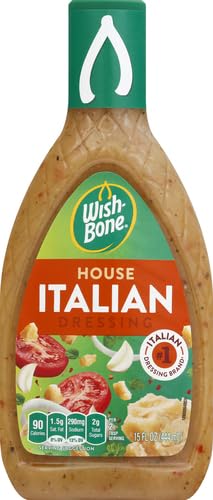 Wish-Bone House Italian Dressing on a fresh salad bowl