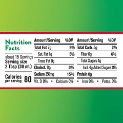 Wish-Bone Italian Dressing being poured onto a fresh salad for quick flavor.