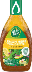 Wish-Bone dressing ingredients highlight lemon honey herbs flavors.