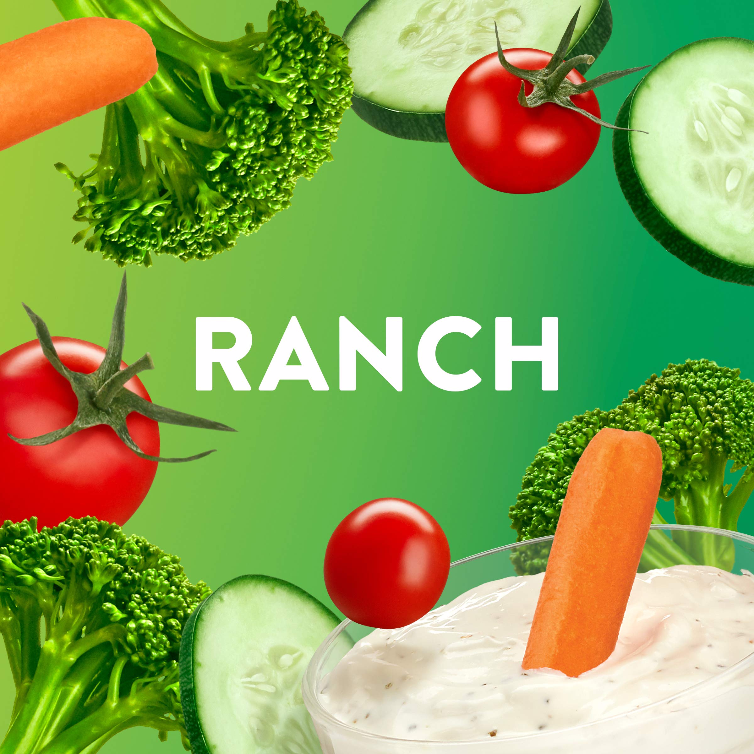 Close-up of Wish-Bone Ranch Dressing creamy texture appeals to ranch lovers.