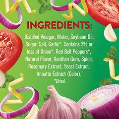 Close-up of garlic, oregano, peppers in Wish-Bone dressing enhancing flavor