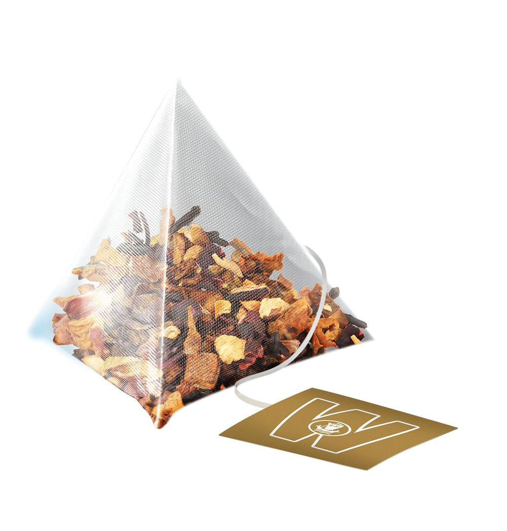 Wissotzky hot chai steeping in a cup for 3-5 minutes.