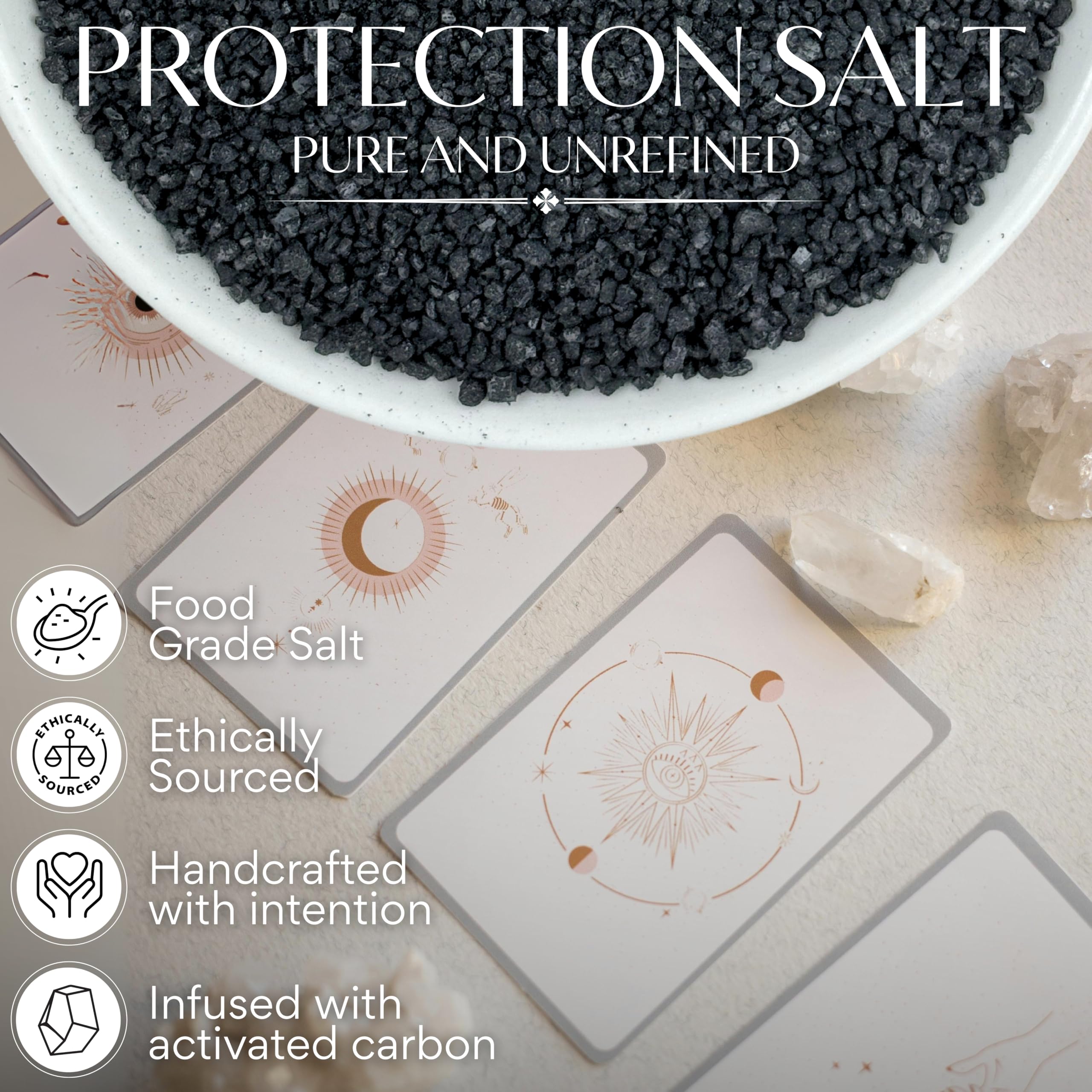 Witches and Wiccan black salt carried for personal defense and ritual protection.