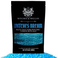 Witches & Wiccan blue sea salt activates the third eye to enhance intuition.