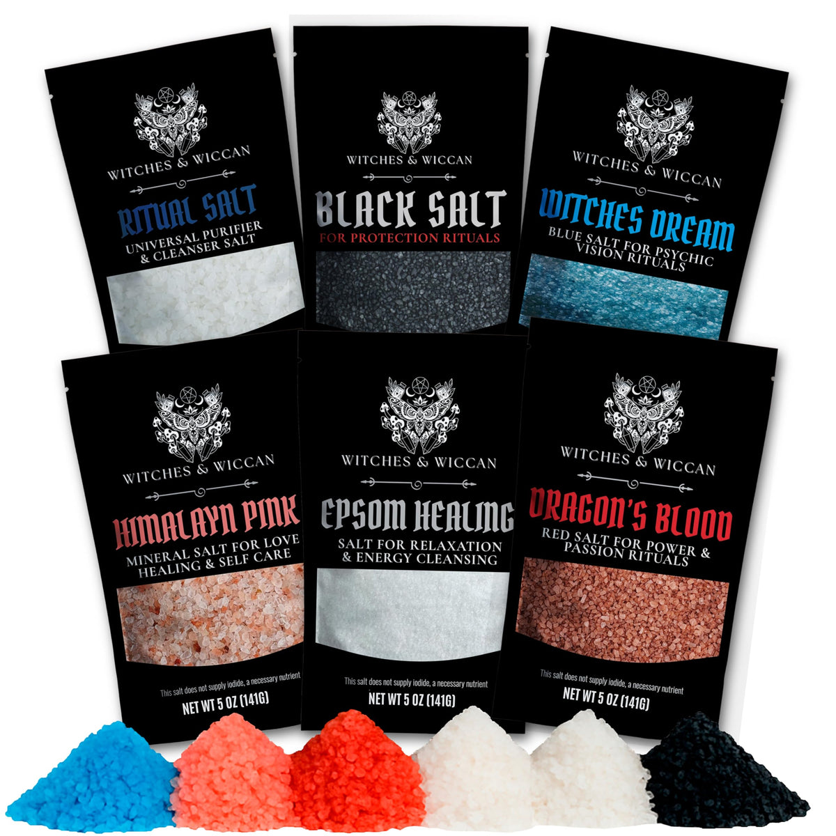 Ritual salt starter collection by Witches & Wiccan for ceremony and energy work.