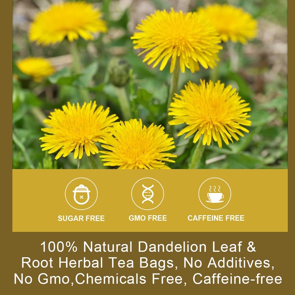 WOGORGT tea cup with steaming dandelion brew