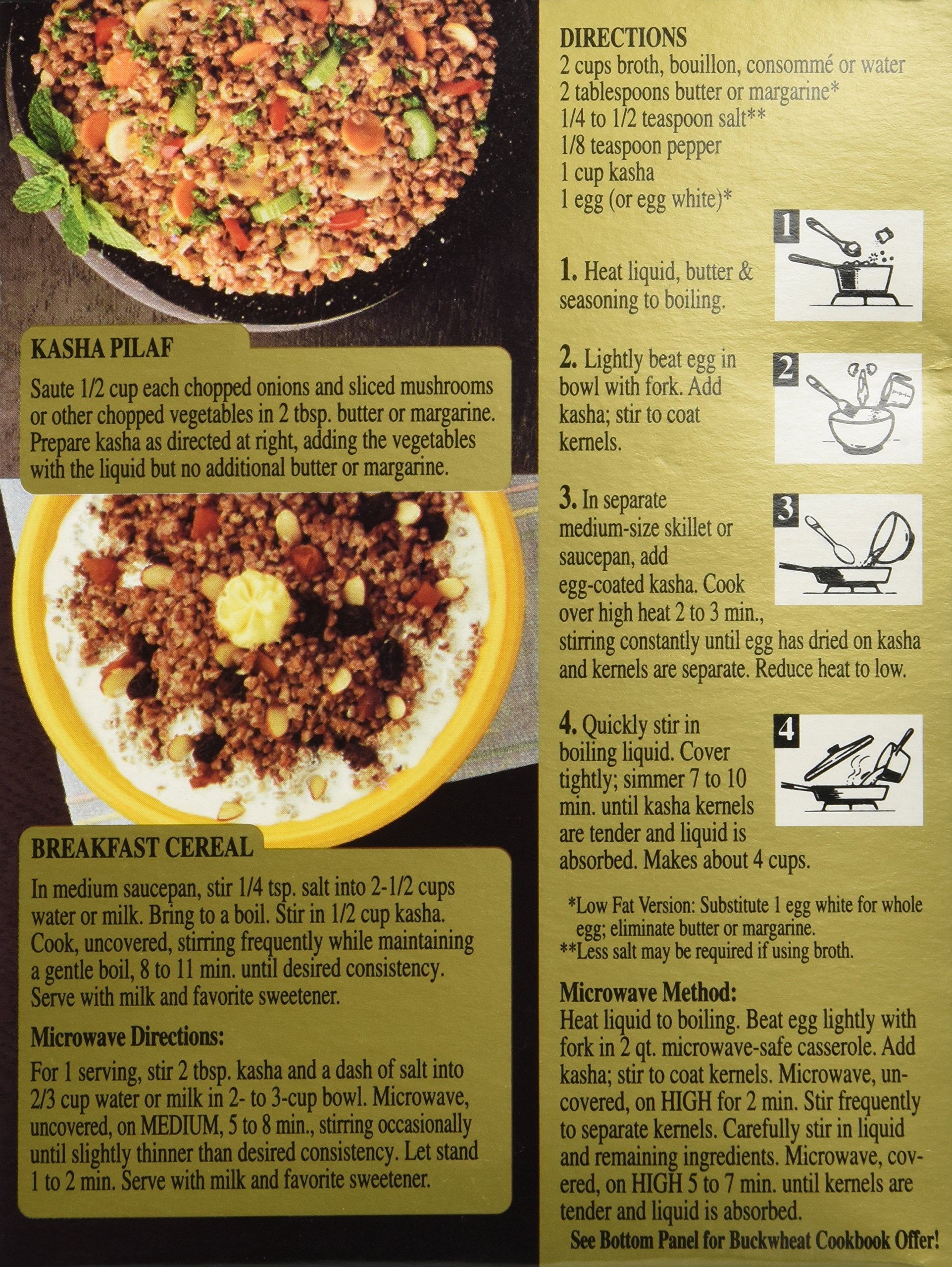 Wolff's Kasha Medium simmer bubbles, the base for a nutritious pilaf.