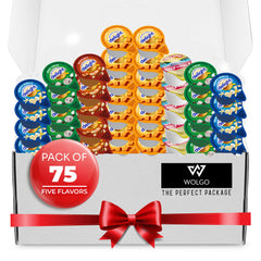 Wolgo Coffee Creamer Singles Variety Pack with 5 flavors for office or home coffee stations