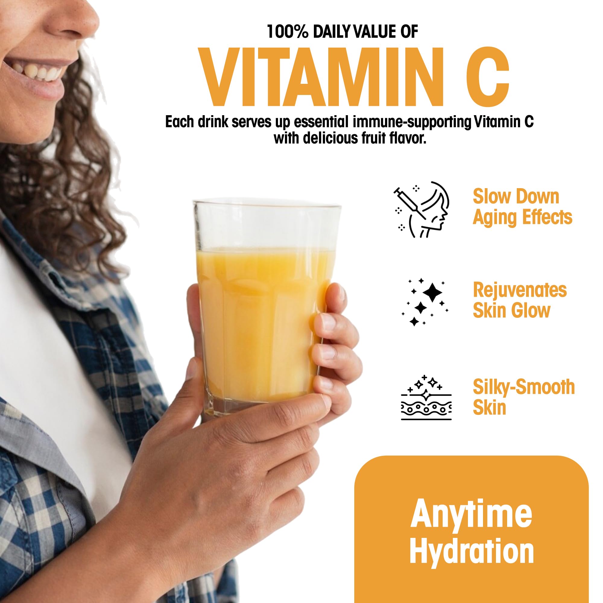 WonderSlim Tangy Orange label highlights keto-friendly, low-sugar nutrition at a glance.