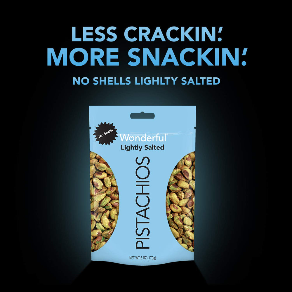 Handful of Wonderful Pistachios Lightly Salted for a quick, satisfying snack