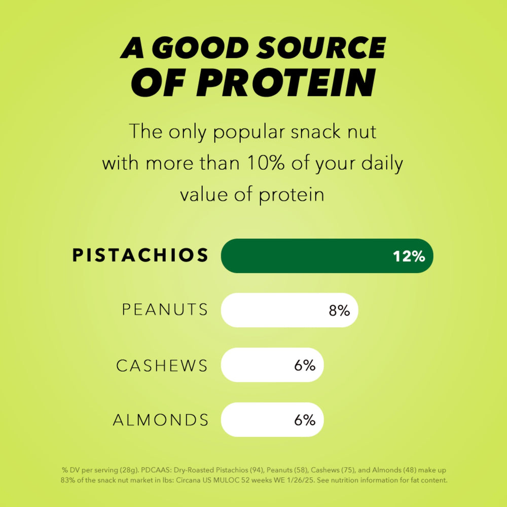 Wonderful Pistachios No Shells Dill Pickle on a table ready to snack.