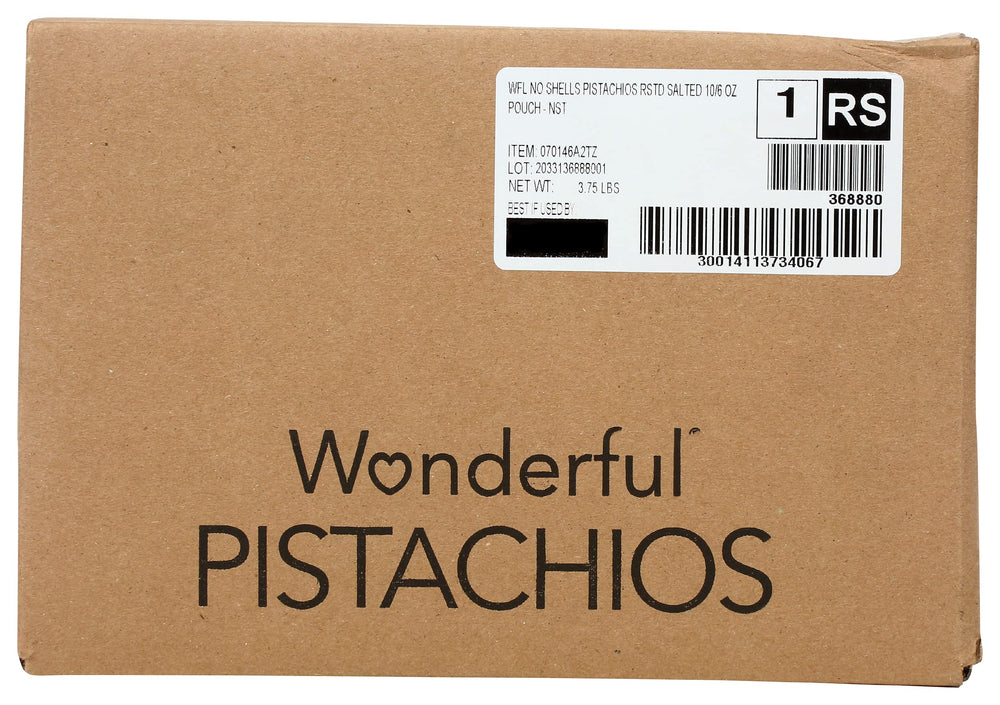 Wonderful Pistachios shells half-open, inviting a satisfying, protein-rich nibble during any break.
