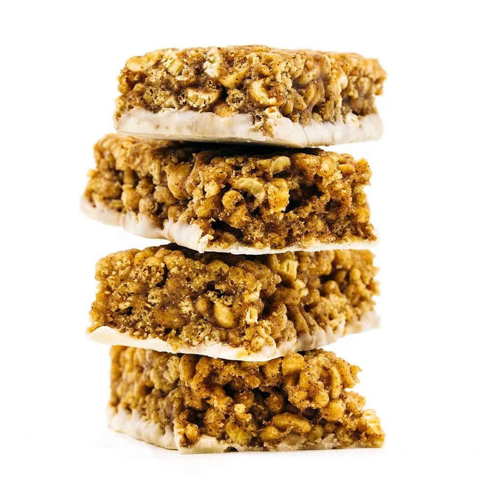 WonderSlim Cinnamon Bar on-the-go being held for midday energy
