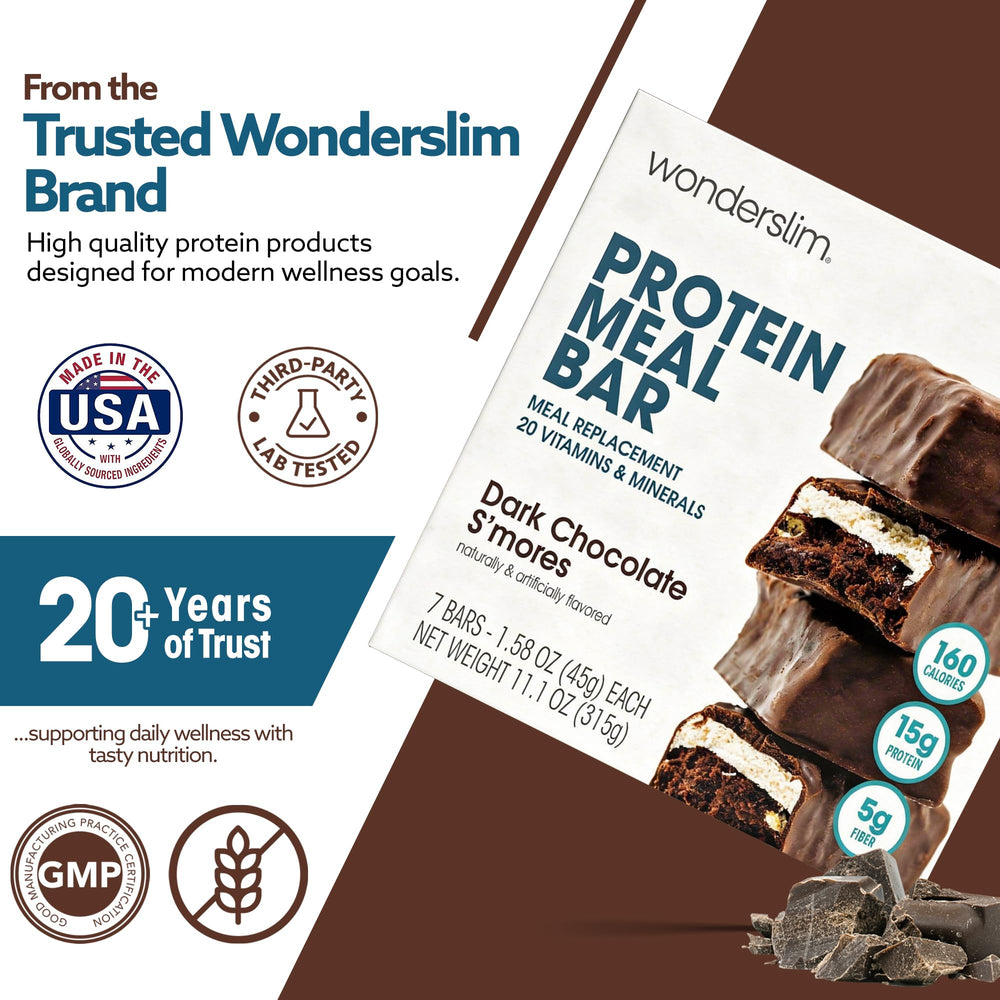 WonderSlim bar foil-wrapped and ready for grab-and-go nourishment.