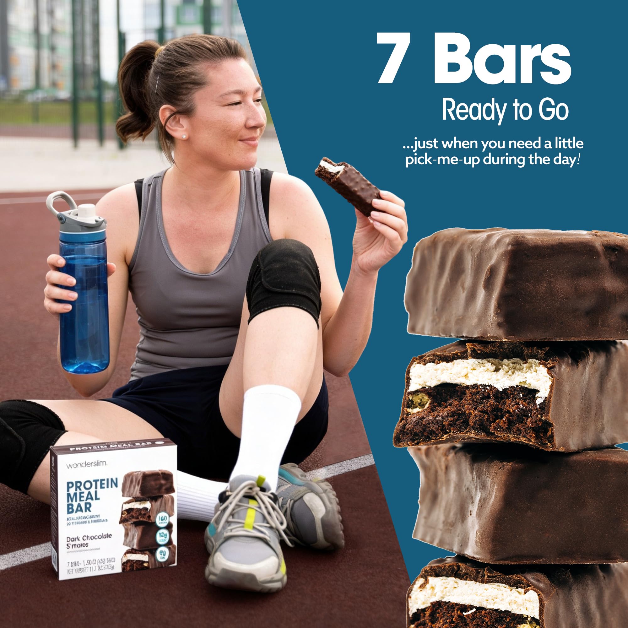 WonderSlim bar on-the-go pack ideal for mid-day energy boost.