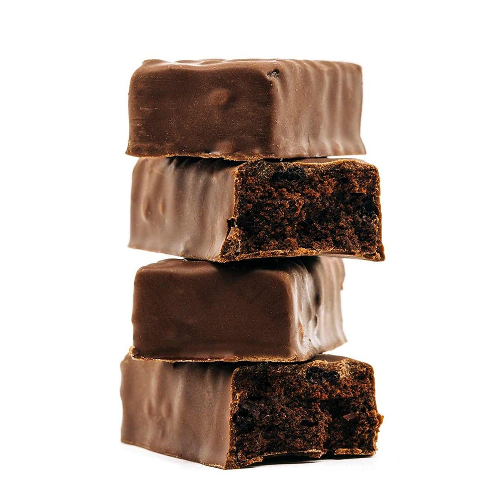 Peppermint Cocoa Crunch bar beside coffee for morning pairing.