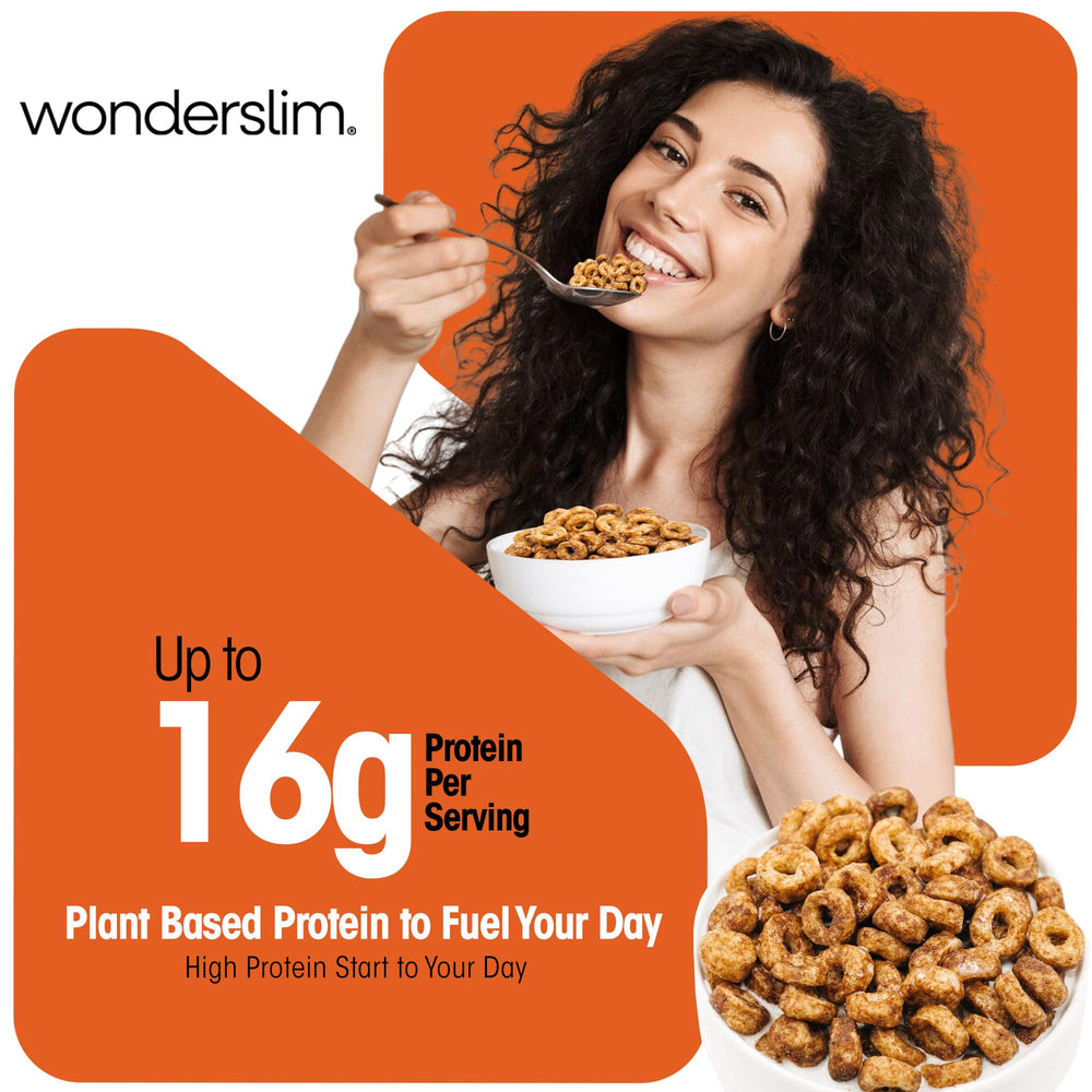 WonderSlim packaging for 7ct protein cereal emphasizes gluten-free quality