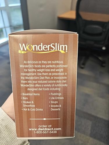 WonderSlim protein hot chocolate label highlights gluten-free and low-carb attributes